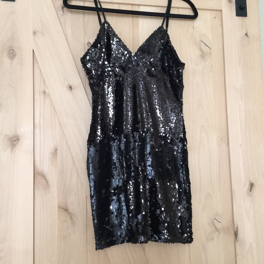 Black Sequin Mini